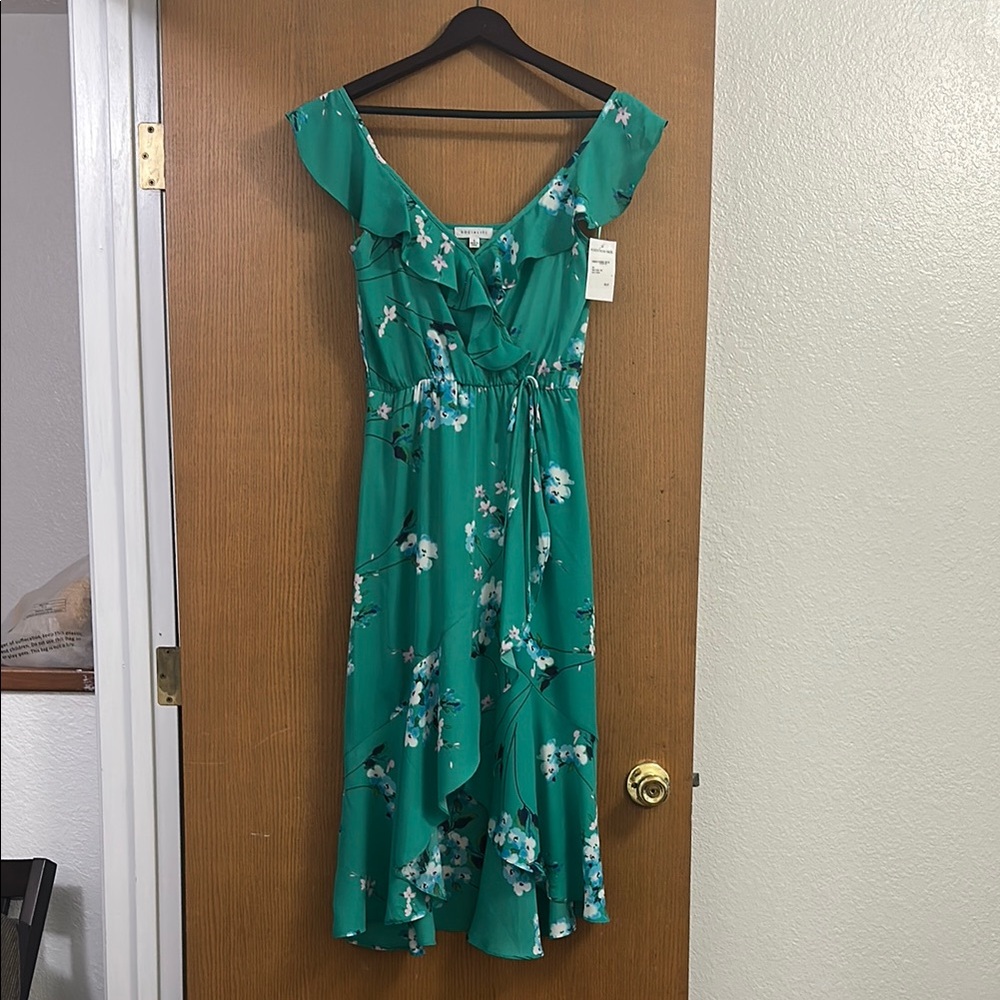 Floral Green Dress